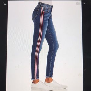 Aqua side stripped jeans (26)